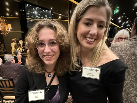 Marta Miller attends CHLA event with Doctor Lindsay Andres, Beverly Wilshire