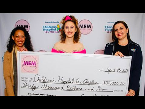 CHLA Doctors thank the Marta Eliza Miller Foundation