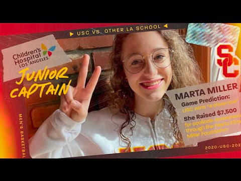 Marta Miller CHLA Junior Ambassador as USC Junior Captain